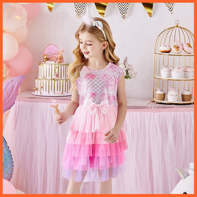 whatagift.com.au SH4896 / 3T Sleeveless Party Dresses For Girls