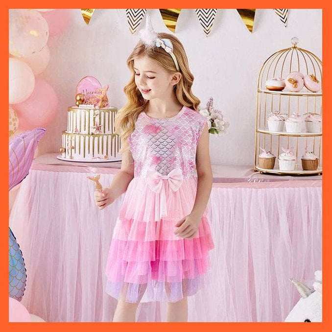 whatagift.com.au SH4896 / 3T Sleeveless Party Dresses For Girls