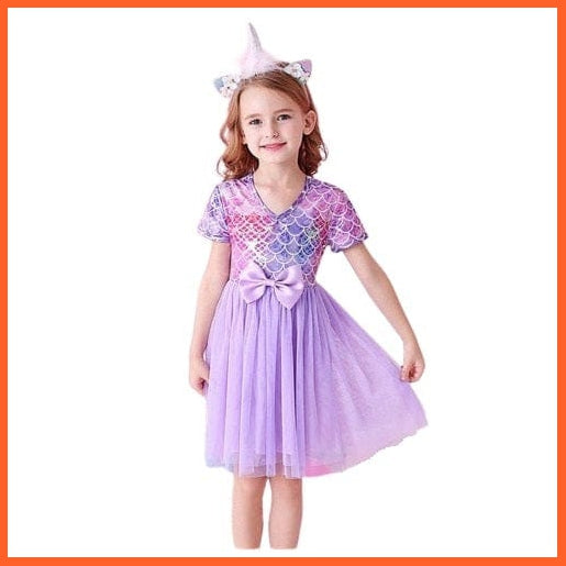 whatagift.com.au SH4899 / 3 Girls Sleeveless colorful Party Dresses