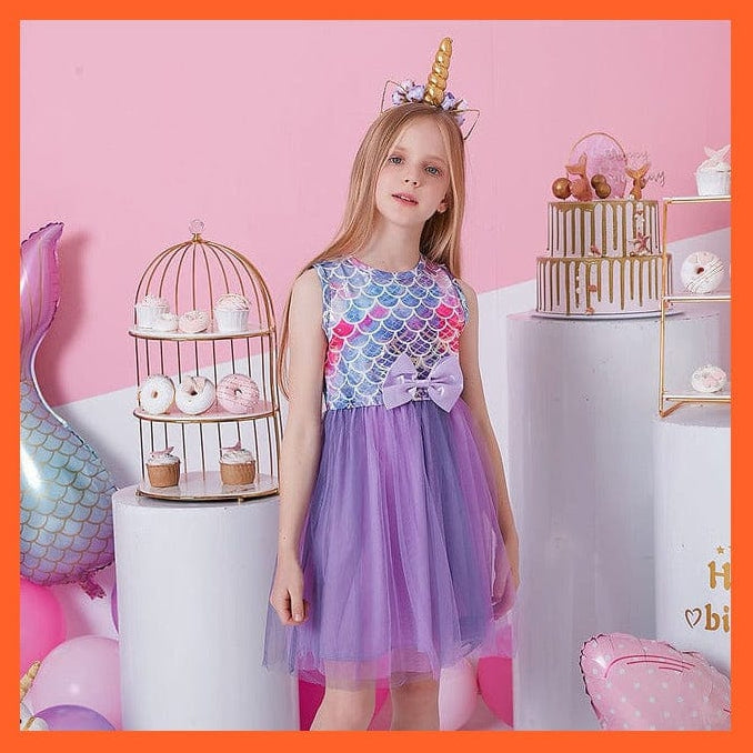 whatagift.com.au SH4979 / 3T Sleeveless Party Dresses For Girls