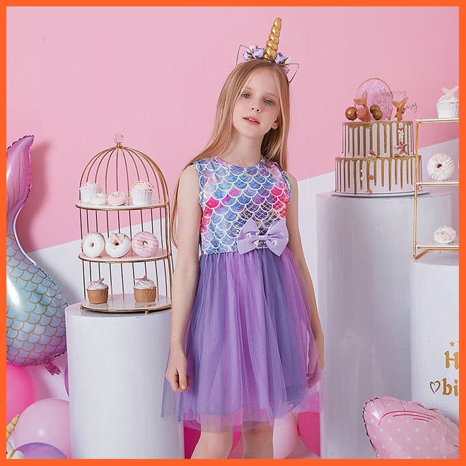 whatagift.com.au SH4979 / 5 Sleeveless Party Dresses For Girls
