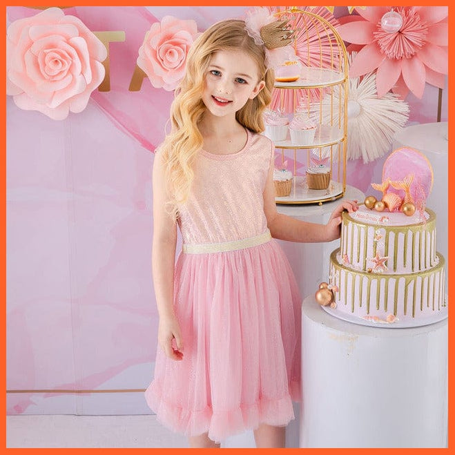 whatagift.com.au SH4985 / 5 Sleeveless Party Dresses For Girls