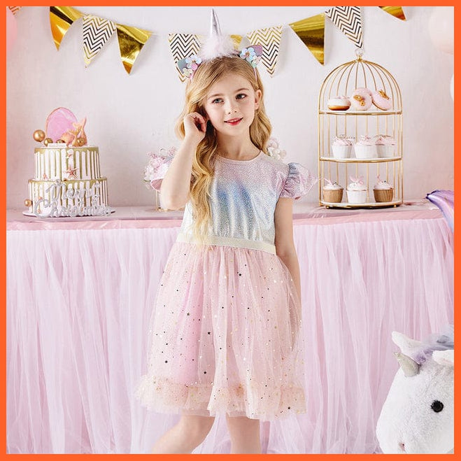 whatagift.com.au SH4987 / 5 Sleeveless Party Dresses For Girls
