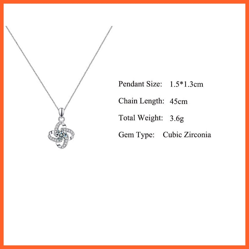 whatagift.com.au Shiny Crystal Pendant Necklace for Women