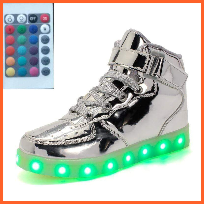 Led Shoes High Top Sneakers For Adults And Teen Sizes | whatagift.com.au.