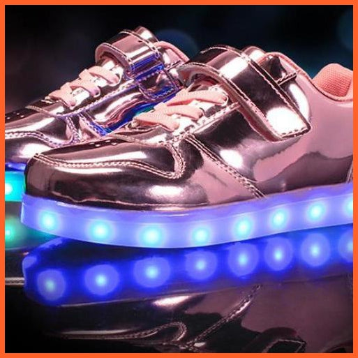 Glowing Night Led Shoes For Kids - Bright Pink | whatagift.com.au.