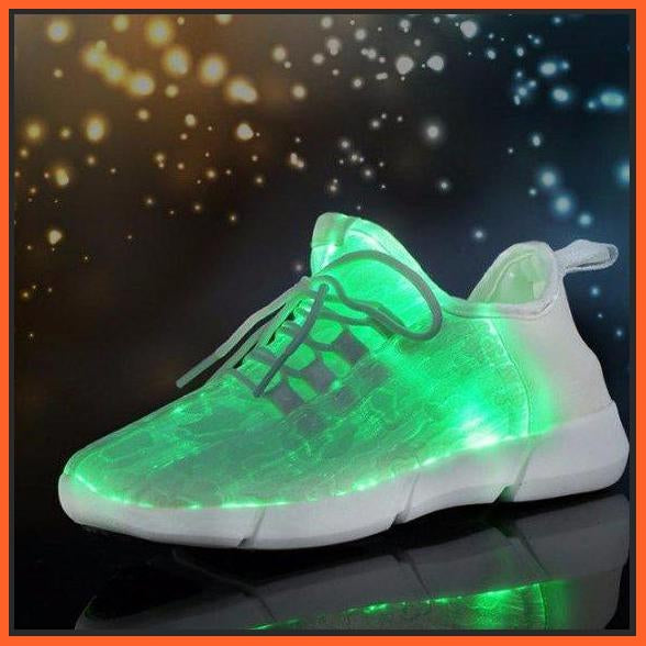 Fiber Optic Led Shoes Design - White | whatagift.com.au.