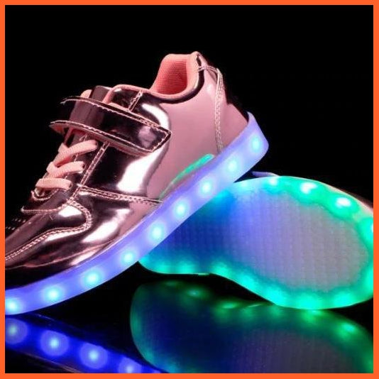 Glowing Night Led Shoes For Kids - Bright Pink | whatagift.com.au.