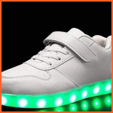 Glowing Night Led Shoes For Kids - White | whatagift.com.au.