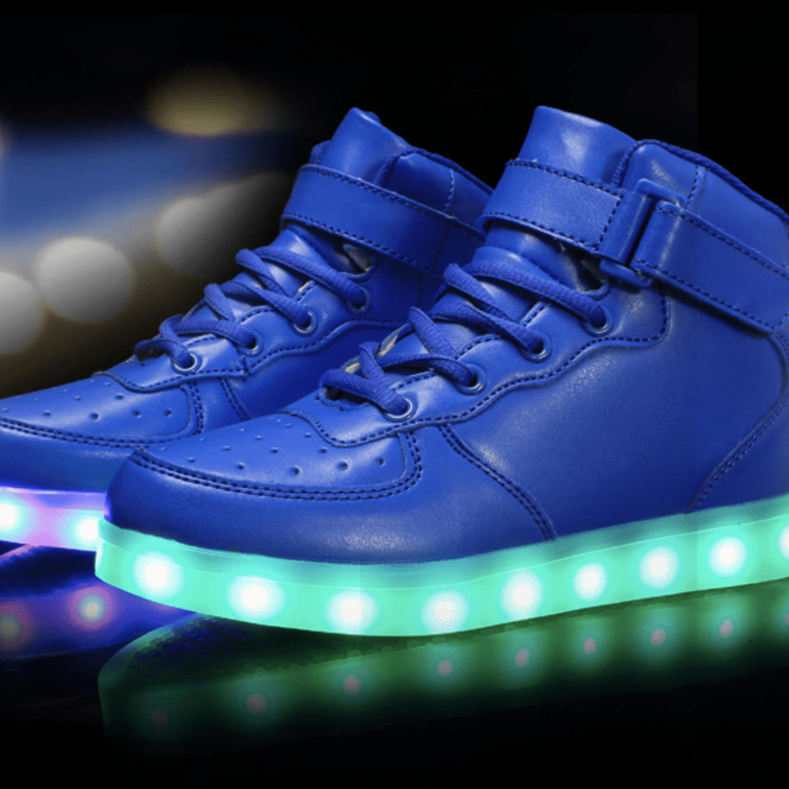 Led Shoes High Top With Remote Black | Light Up Shoes For Men And Women | Led Shoes For Kids And Adults | whatagift.com.au.