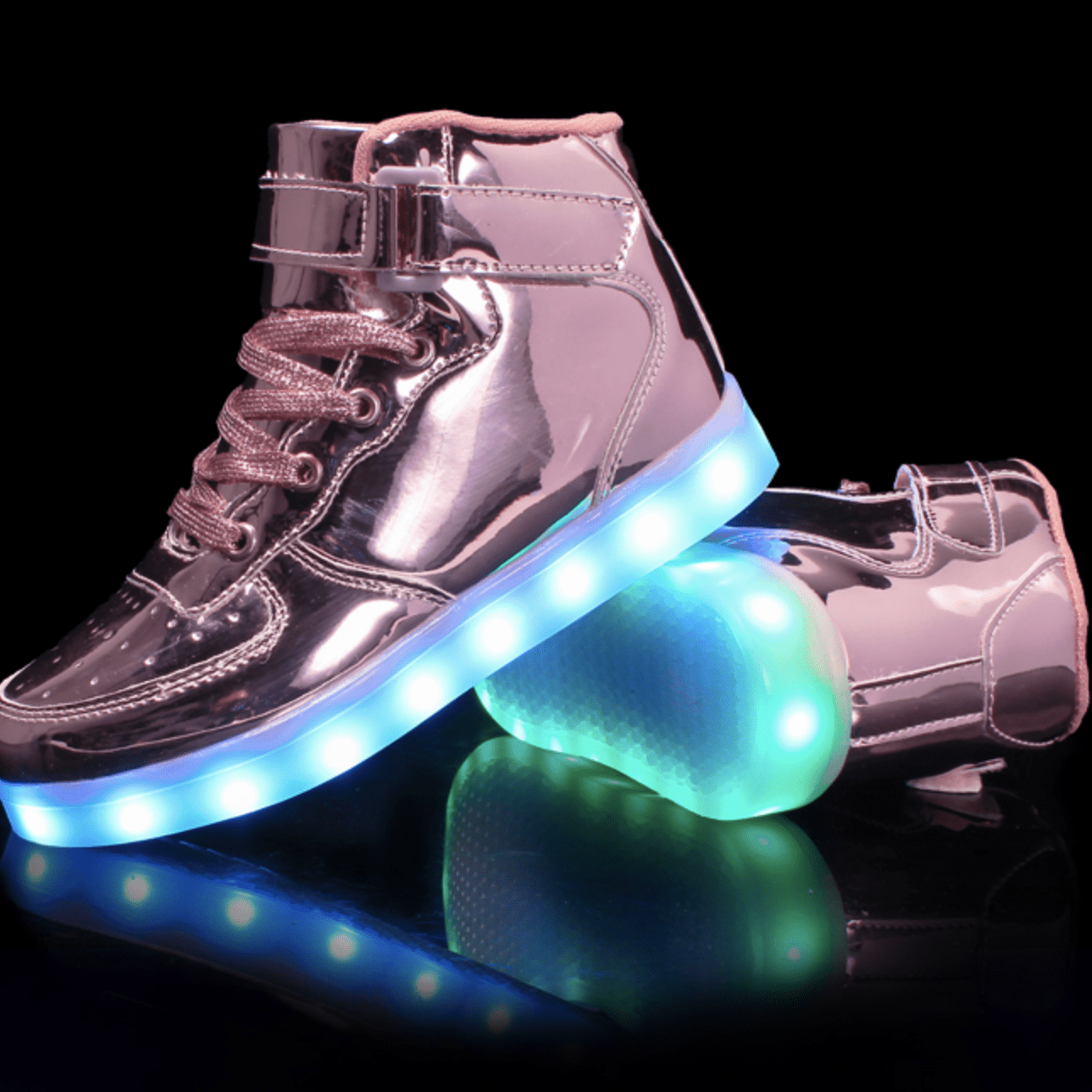 Led Shoes High Top With Remote Black | Light Up Shoes For Men And Women | Led Shoes For Kids And Adults | whatagift.com.au.