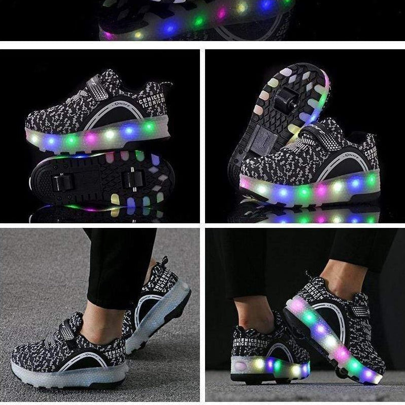 Unisex Led Shoes With Two Wheels  | 3 Colors Heely Wheels Shoes With Usb | whatagift.com.au.