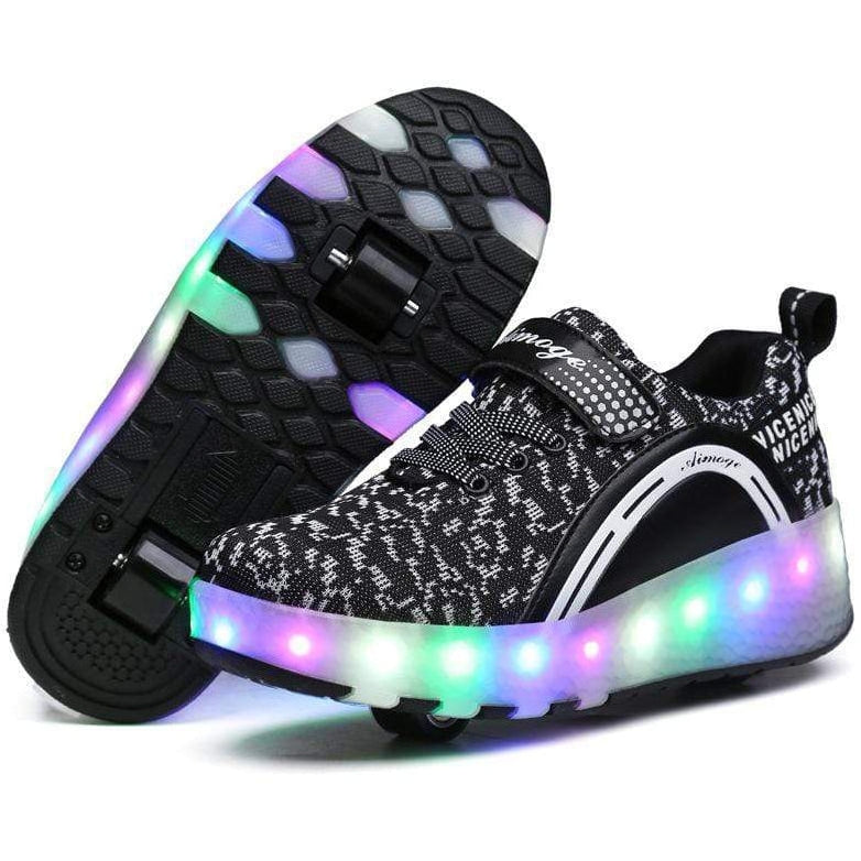 Unisex Led Shoes With Two Wheels  | 3 Colors Heely Wheels Shoes With Usb | whatagift.com.au.