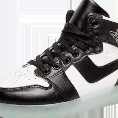 Led Sports Shoes Sneakers High Top Usb - B & W | whatagift.com.au.