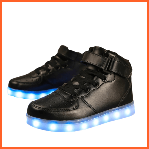 ledlegs Shoes Women Copy of Led Sneakers Black 7 Led Light Colors