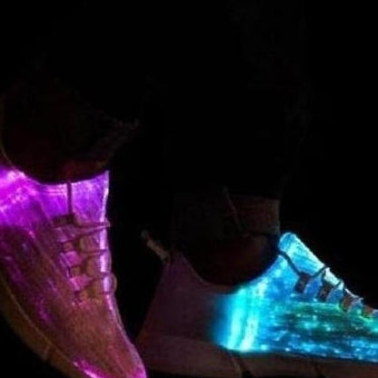 White Fiber Optic Led Shoes Design | whatagift.com.au.