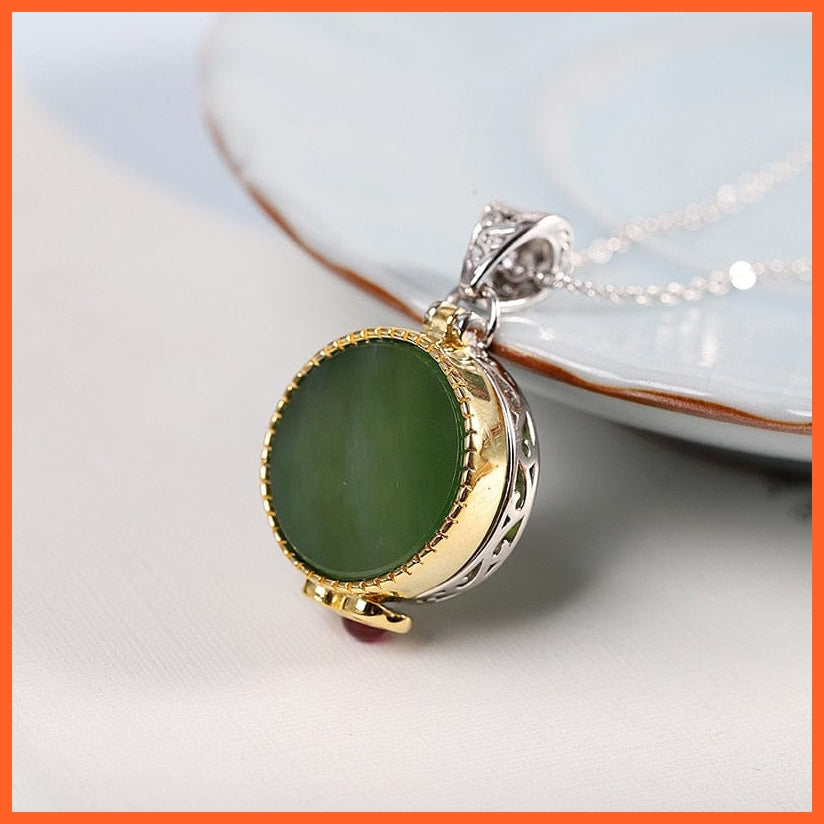 whatagift.com.au Silver Round Jasper Openable Rings For Women