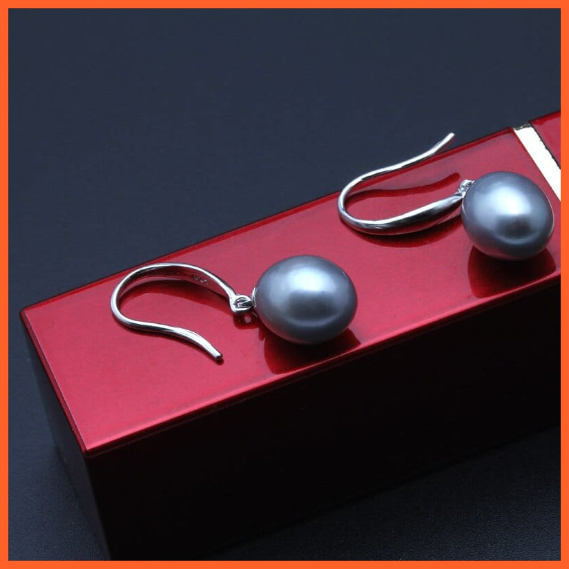 whatagift.com.au Silver White Freshwater Pearl Drop Earring