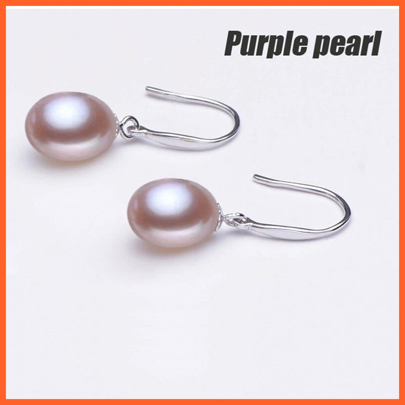 whatagift.com.au Silver White Freshwater Pearl Drop Earring