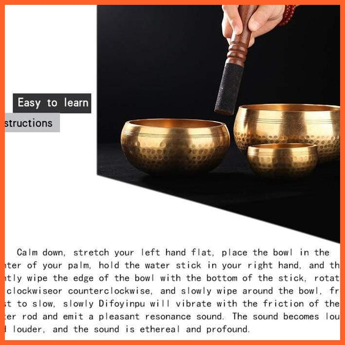 Authentic Buddha Singing Sound Bowl Tibet And Nepal Handcrafted Bowls Meditation | whatagift.com.au.