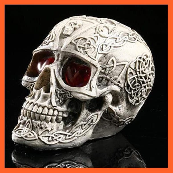 whatagift.com.au Skull 2 Led Human Skeleton Head Skull Halloween Skull