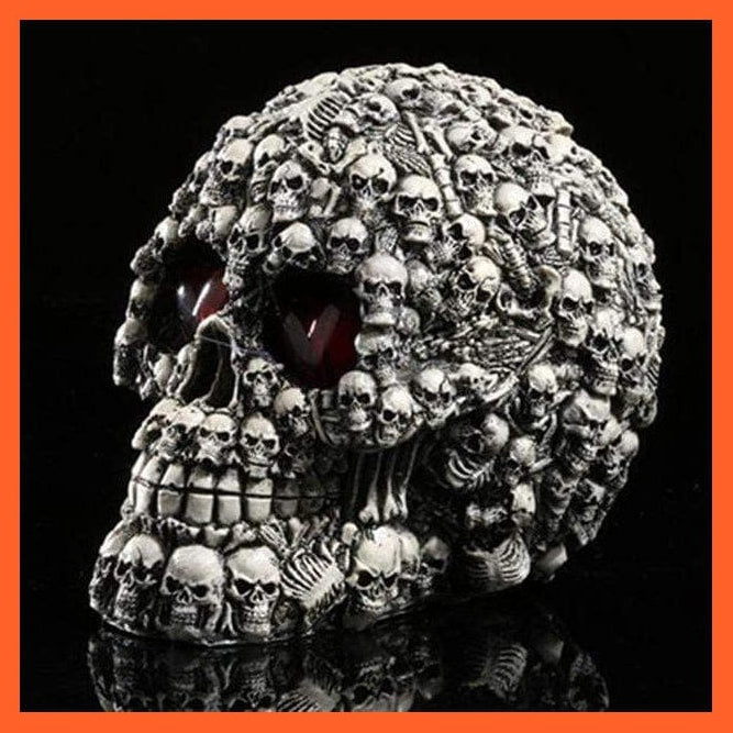 whatagift.com.au Skull 3 Led Human Skeleton Head Skull Halloween Skull