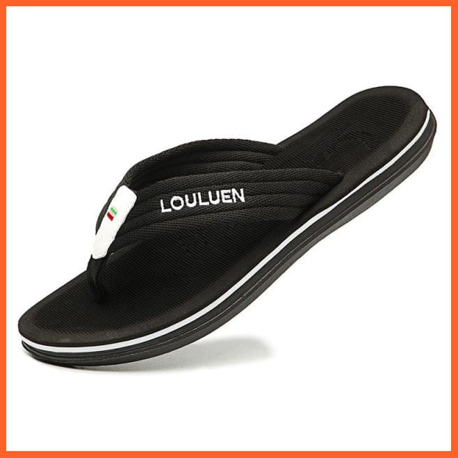 whatagift.com.au slippers black / 43 Unisex Summer Simple Striped Non-Slip Design Flip Flops
