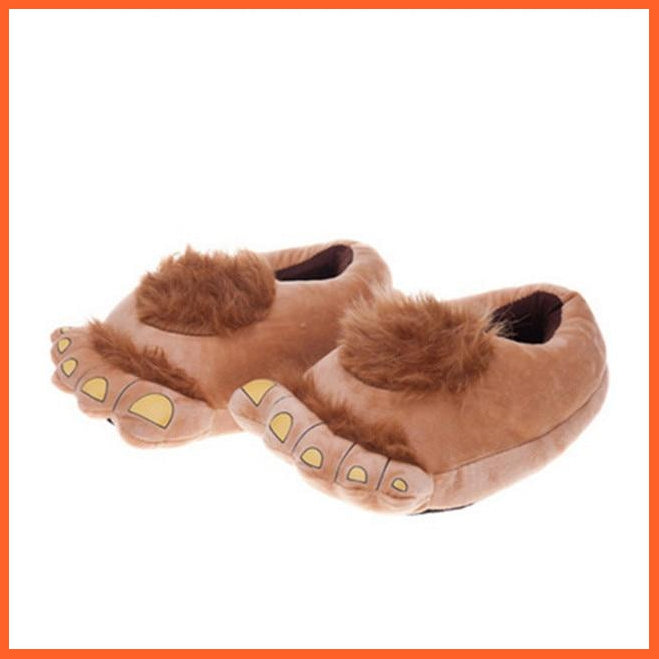 Bigfoot Indoor Home Slippers | Fun Monster Slippers For Adults And Kids For Halloween Christmas Or More | whatagift.com.au.