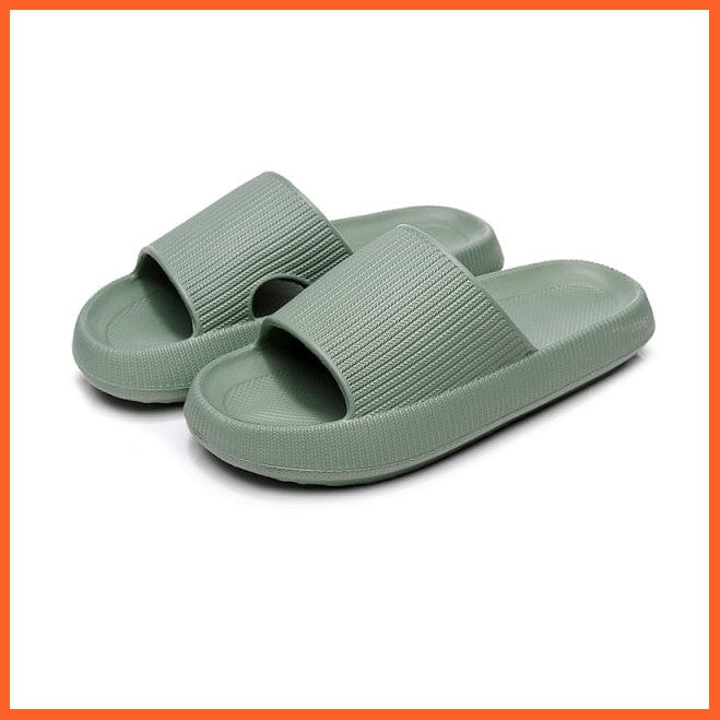 whatagift.com.au slippers green / 44-45 Women Thick Platform Cloud Slippers Indoor Bathroom Slides | Soft EVA Anti-Slip Slipper