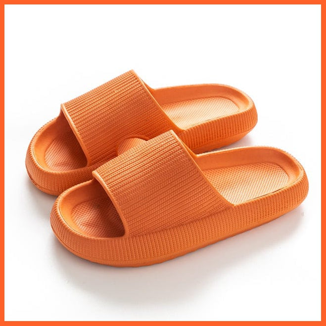 whatagift.com.au slippers orange / 40-41 Women Thick Platform Cloud Slippers Indoor Bathroom Slides | Soft EVA Anti-Slip Slipper