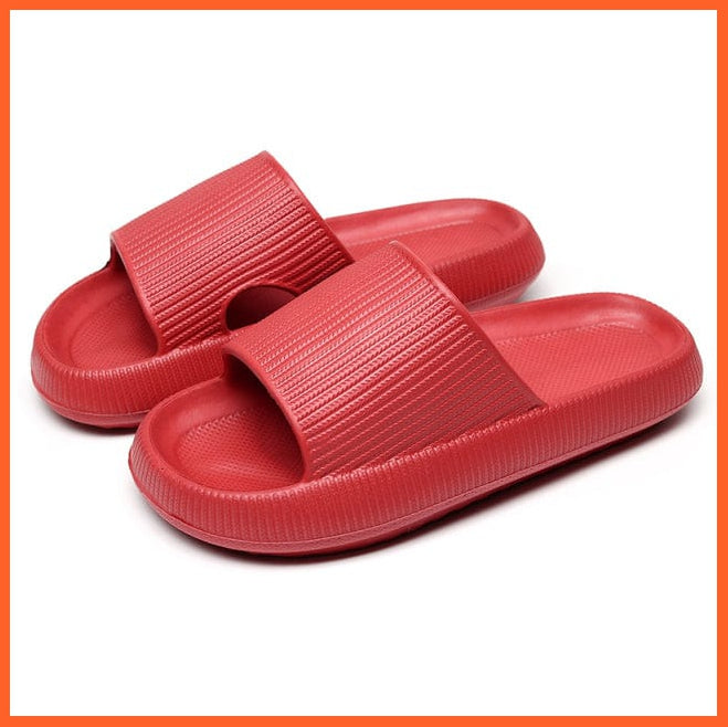 whatagift.com.au slippers red / 44-45 Women Thick Platform Cloud Slippers Indoor Bathroom Slides | Soft EVA Anti-Slip Slipper