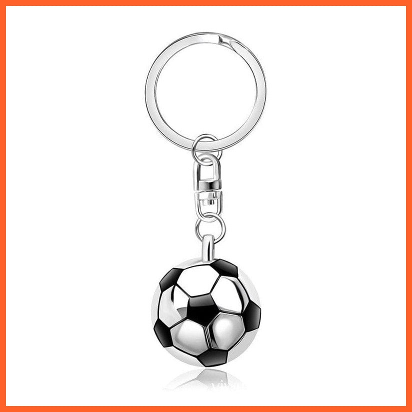 whatagift.com.au Soccer Fans Keychain - Gift Keychain Soccer Ball With Mirror On Back