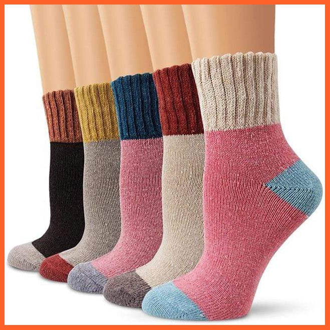 Winter Warm Woolen Socks For Women | Printed Thermal Vintage Socks | whatagift.com.au.