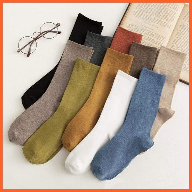 Mid Length Daily Wear Cotton Blend Socks Women | whatagift.com.au.