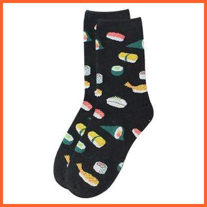 Mid Length Women Cotton Cute Socks With Print | Autumn Winter Warm Sock | whatagift.com.au.