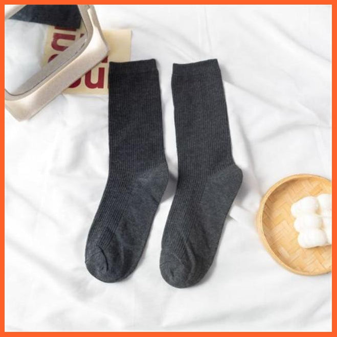 Mid Length Solid Colors Cotton Socks For Women | whatagift.com.au.
