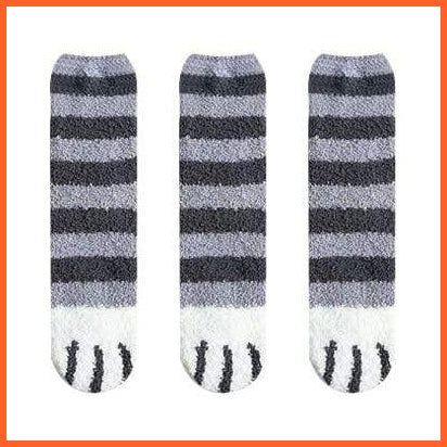 Cute Cartoon Animal Print Sock Cat Paw Socks For Women | Warm Fluffy Socks For Winter | whatagift.com.au.