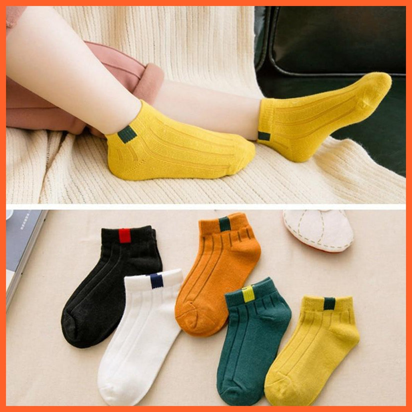 Ankle Length Striped Elastic Socks For Kids | Breathable Soft Sock For Summer | whatagift.com.au.