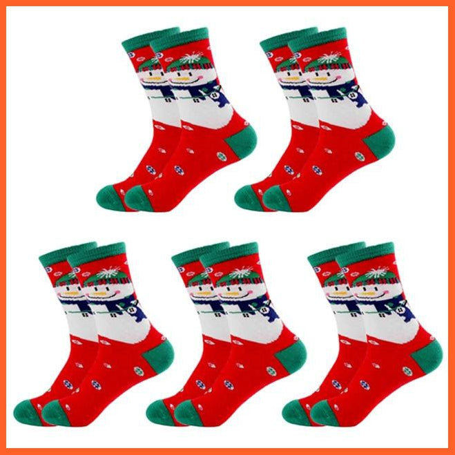 Mid Length Unisex Cotton Christmas Socks | Soft Fabric Socks For Winter | whatagift.com.au.