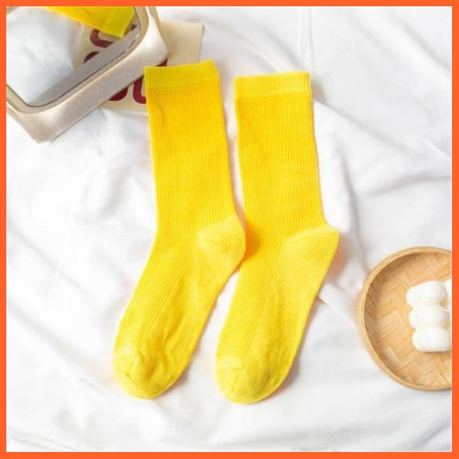 Mid Length Solid Colors Cotton Socks For Women | whatagift.com.au.