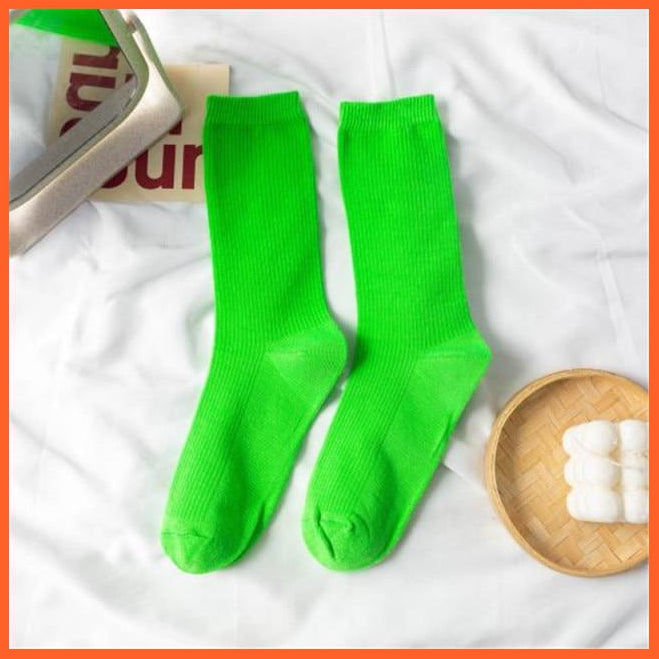 Mid Length Solid Colors Cotton Socks For Women | whatagift.com.au.