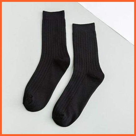 Mid Length Solid Colors Cotton Socks For Men | whatagift.com.au.