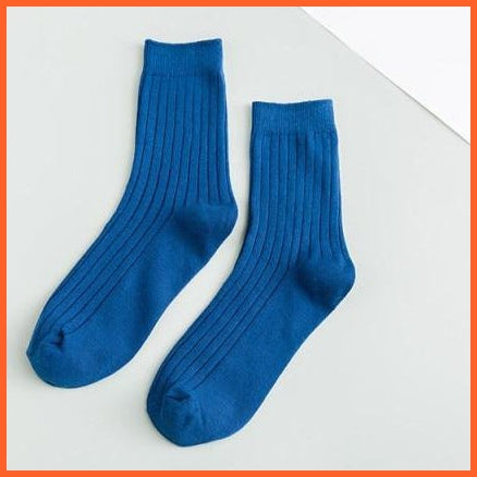 Mid Length Solid Colors Cotton Socks For Men | whatagift.com.au.
