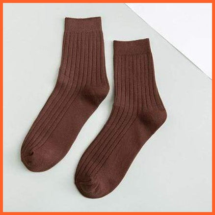 Mid Length Solid Colors Cotton Socks For Men | whatagift.com.au.