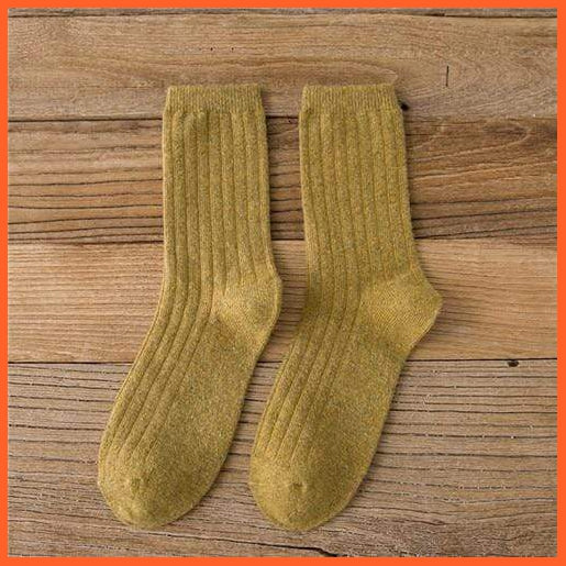 Mid Length Autumn Winter Woolen Socks For Women | whatagift.com.au.