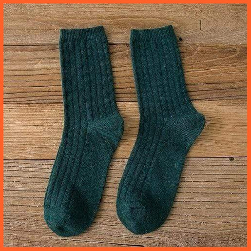 Mid Length Autumn Winter Woolen Socks For Women | whatagift.com.au.