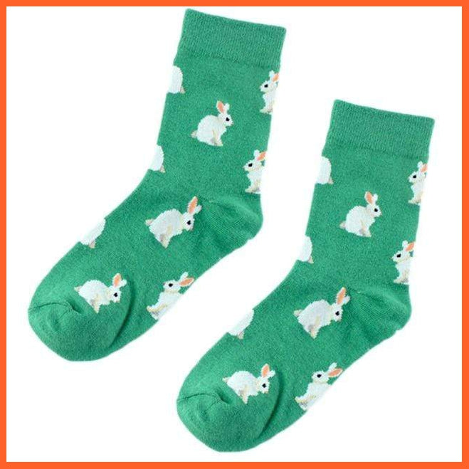 Low Mid Length Colorful Cotton Socks With Print For Women | whatagift.com.au.