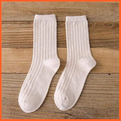Mid Length Autumn Winter Woolen Socks For Women | whatagift.com.au.