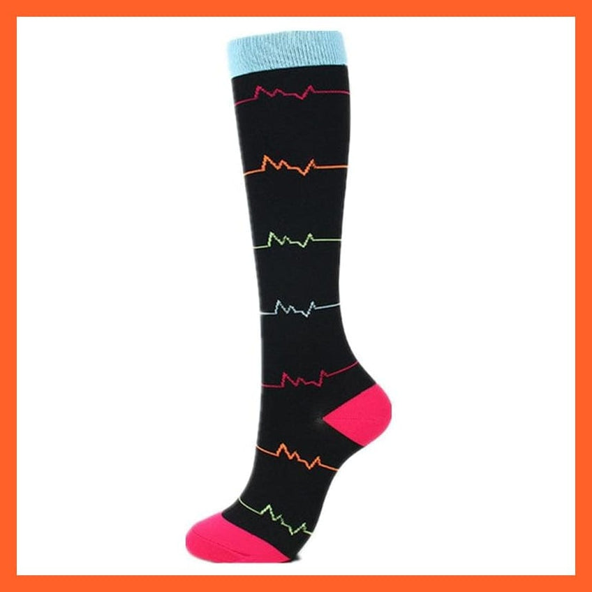 whatagift.com.au socks men women Men Women Knee High Length Printed Unisex Compression Socks