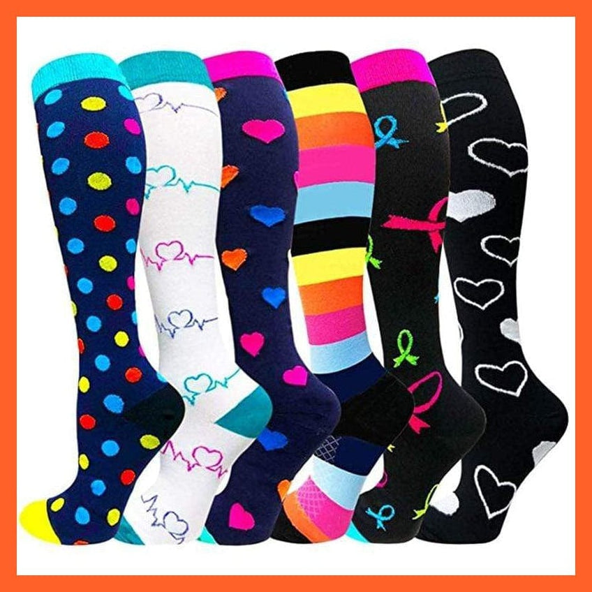 whatagift.com.au socks men women Men Women Knee High Length Printed Unisex Compression Socks